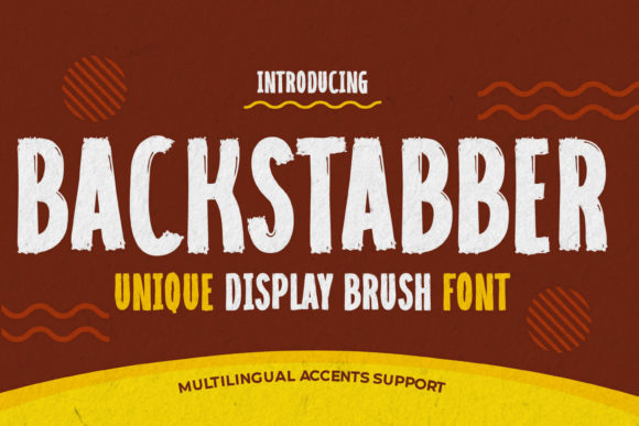 Backstabber: Bold Brushed Lettering for Impactful Design