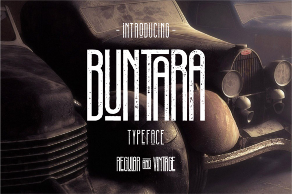 Buntara: The Brushed Display Font for Bold Branding