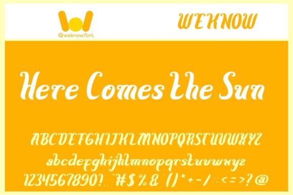 Here Comes the Sun: A Handwritten Font for Warm, Creative Projects