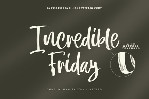 Incredible Friday: The Relaxed Handwritten Font
