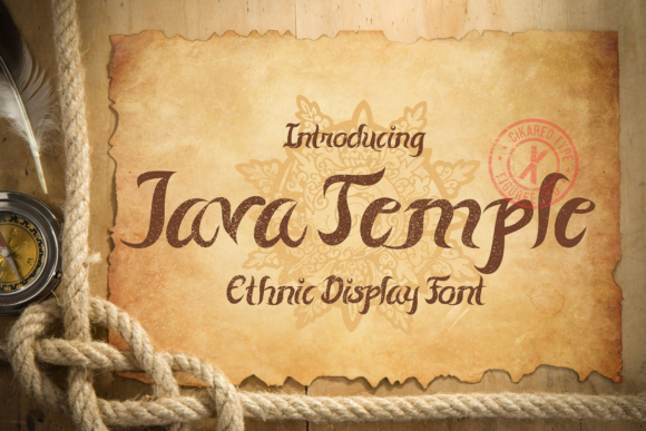 Java Temple: A Brushed Handwritten Gem