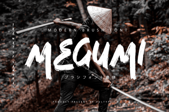 Megumi Font: Authentic Brush Texture for Sharp Design