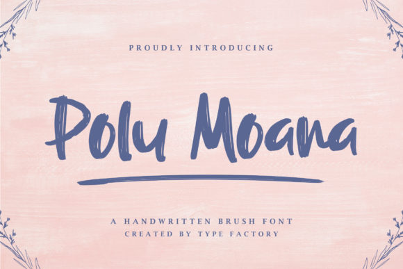Polu Moana: Evaluating a Playful Brushed Display Font for Summer-Themed Designs