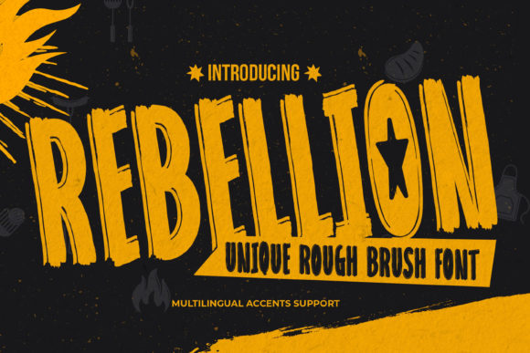 Rebellion: The Brushed Display Font Redefining Modern Visual Identity