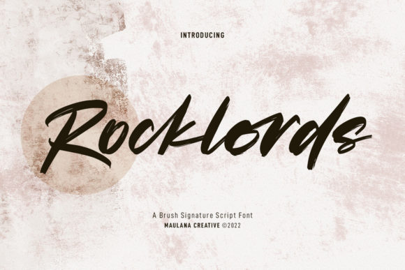 Rocklords: Evaluating a Relaxed Script Font for Design Projects