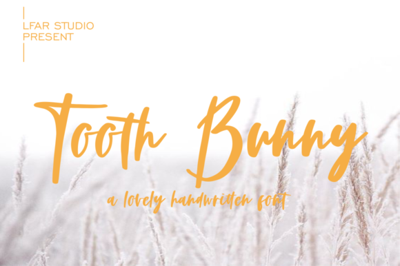 Tooth Bunny: A Brushed Script Font That Brings Personality to Your Designs