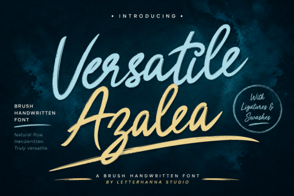 Versatile Azalea: Elevating Your Design with Elegant Handwritten Calligraphy